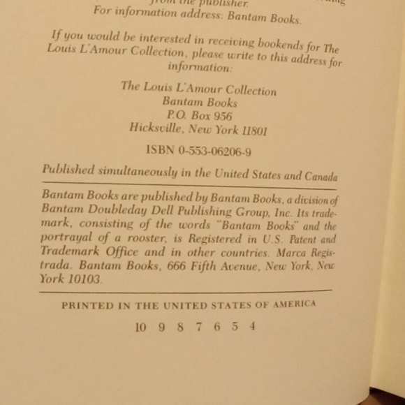 1981 Fuax Leather HardcoverThe Burning Hills by Louis L'Amour July 1981 Edition - Picture 4 of 12